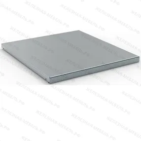 полка оцинкованная для шкафа сши с перегородкой (сталь оцинк. 2мм), нагрузка 100 кг.