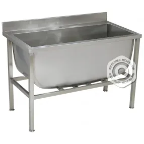 ванна моечная кухонная 1 секц. сварн. нерж. (котломойка), 1150х800х860