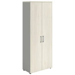 шкаф nw 2080 закрытый белое дерево/серый