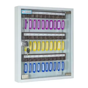 ключница кл-30с б со стеклянной дверкой