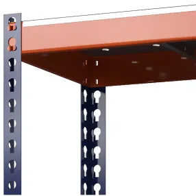 стеллаж металлический профи-т 2000х1240х455 (3 перфорированные оцинкованные мет. полки)