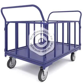 тележка платформенная с трубчатыми бортами тб 5 (без колёс)