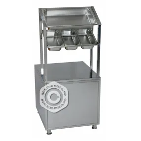 стол для столовых приборов и хлеба, нержавеющая сталь, 625х700х1600