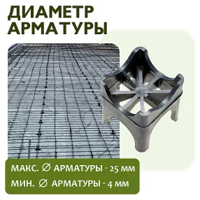 фиксатор арматуры опора 20/25/30/35, упаковка 1000 шт