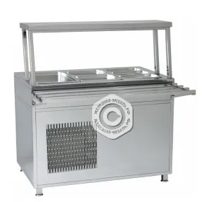 модуль-мармит стол холодильный трехрядный, нержавеющая сталь, 1200х700х1350