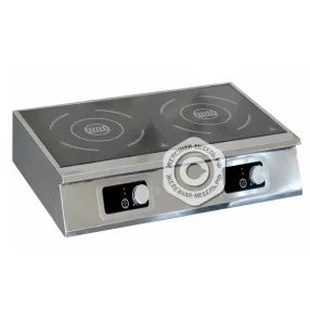 плита электрическая индукционная 2-х конфорочная, 755х480х150