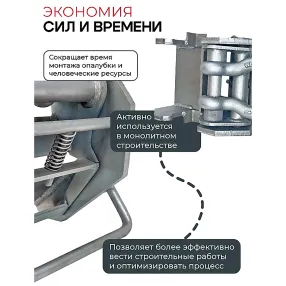 захват монтажный широкий оцинкованный 3,0 тонны, упаковка 2 шт