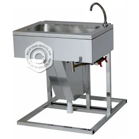 ванна моечная кухонная 1 секц. нерж. рукомойник настенный, 600х470х770