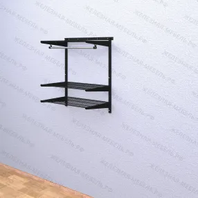 гардеробная система титан-gs-450s комплект №4 (цвет чёрный)